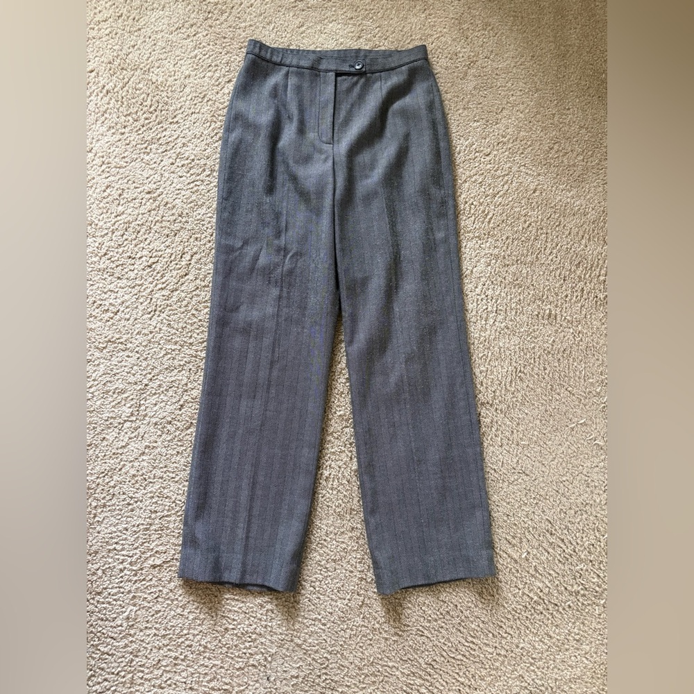 Covington Black and White Herringbone Pants